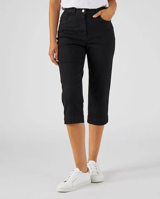 Capri Jeans – 5-Pocket, Cropped Length & Comfortable Fit