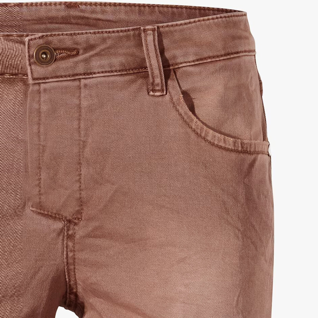 Brown Relaxed Fit Straight-Leg Jeans
