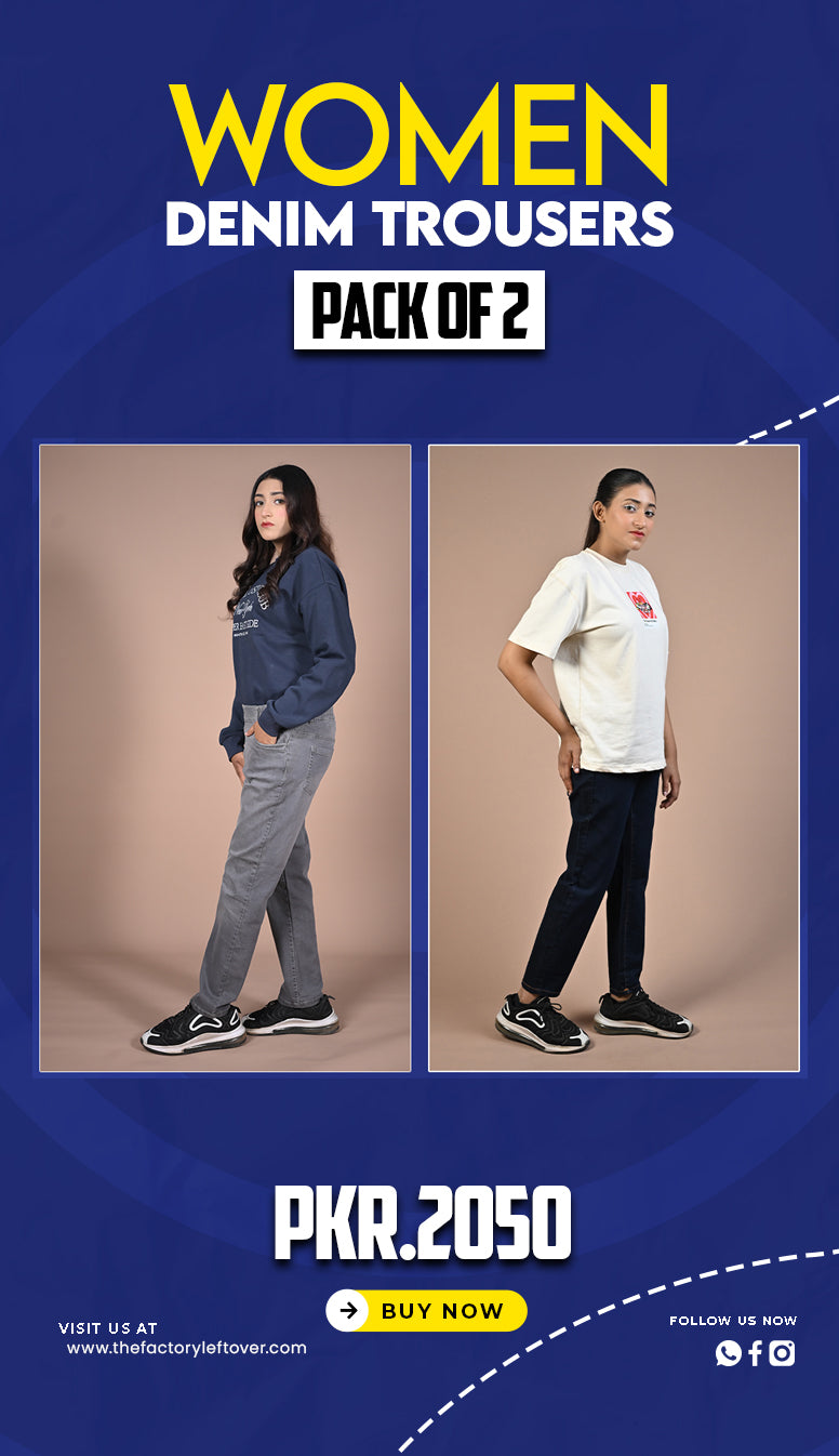 PACK OF 2 DENIM TROUSER | ALL COLORS AVAILABLE | JEGGINGS FOR WOMEN