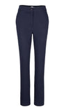 Regular Fit Twill Pants with Striped Waistband