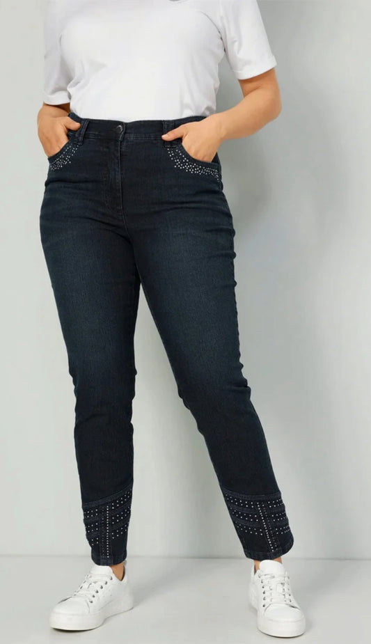 5-pocket jeans Jeans Slim Fit decorative rivets 5-pocket