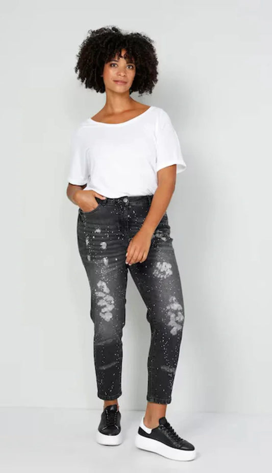 7/8 jeans, slim fit, color splash, 5-pocket