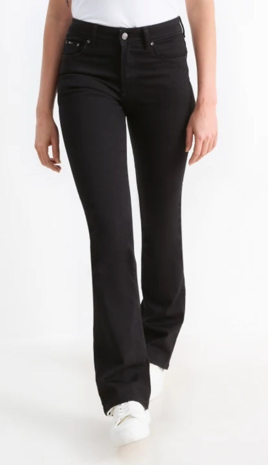 Women's Bootcut Jeans – Mid-Rise Waist, Stretch Denim