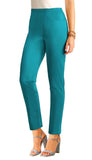 Lightweight Cotton Poplin Denim Trousers with Elastic Waistband