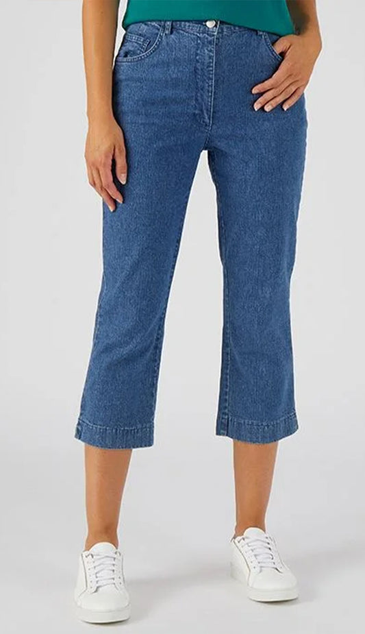 Capri Jeans – 5-Pocket, Cropped Length & Comfortable Fit