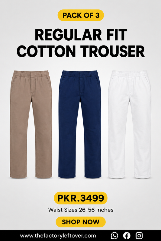 PACK OF 3 COTTON TWILL DENIM TROUSERS | JEGGINGS FOR WOMEN