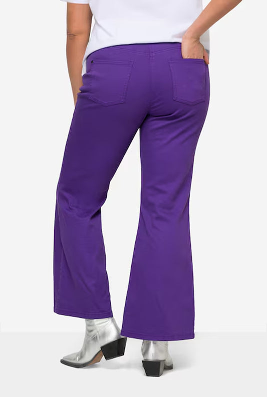 Wide Leg Jeans with Stretch Comfort - 5-Pocket Style