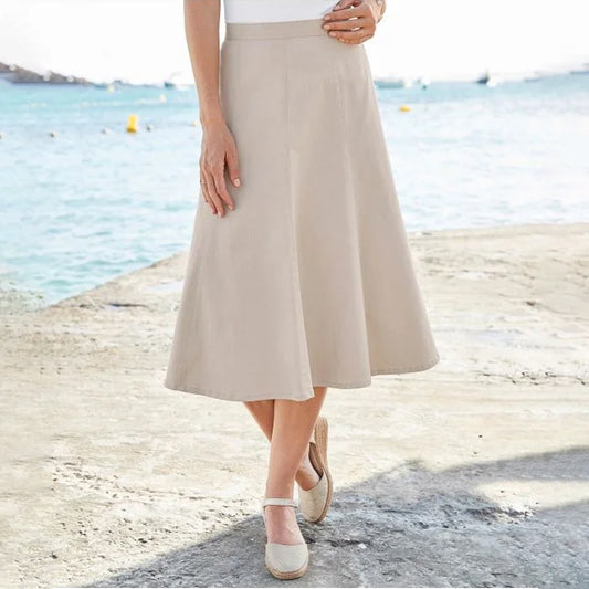 Flattering and Comfy Denim Skirt for Summer