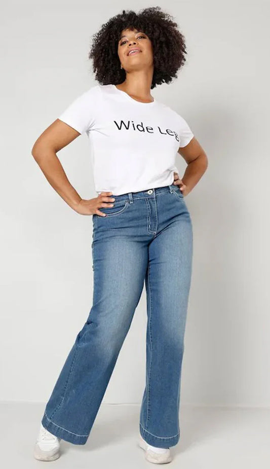 Dollywood | Blue Wide leg Jeans