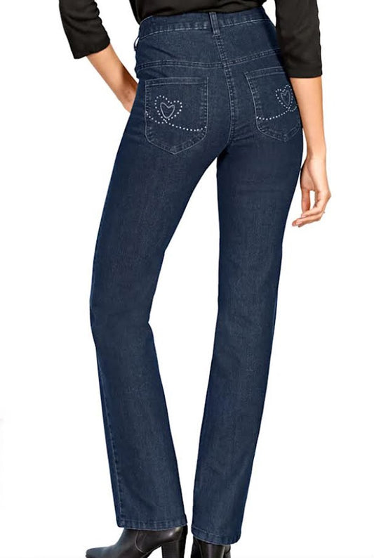 Ultimate Summer Slim Fit Stretchable Elastic Jeans with Back Pocket Embroidery