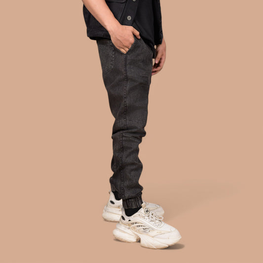 🔥 Power Comfort Jogger Trousers – Stone Wash Look | Casual, Gym & Party Wear