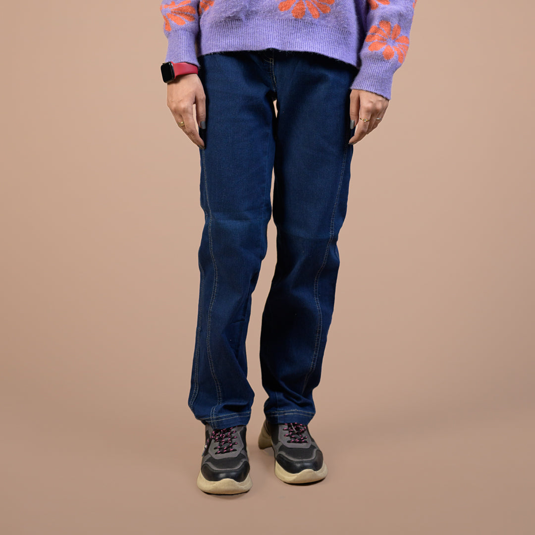 Power Stretch Regular Tapered | Denim Trouser For Women