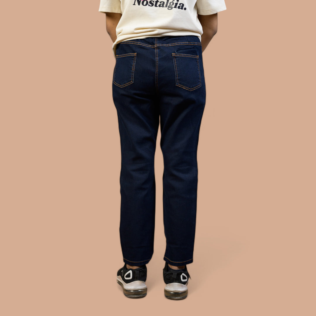 Slim Fit Pull-On Stretchable | Denim Trouser For Women