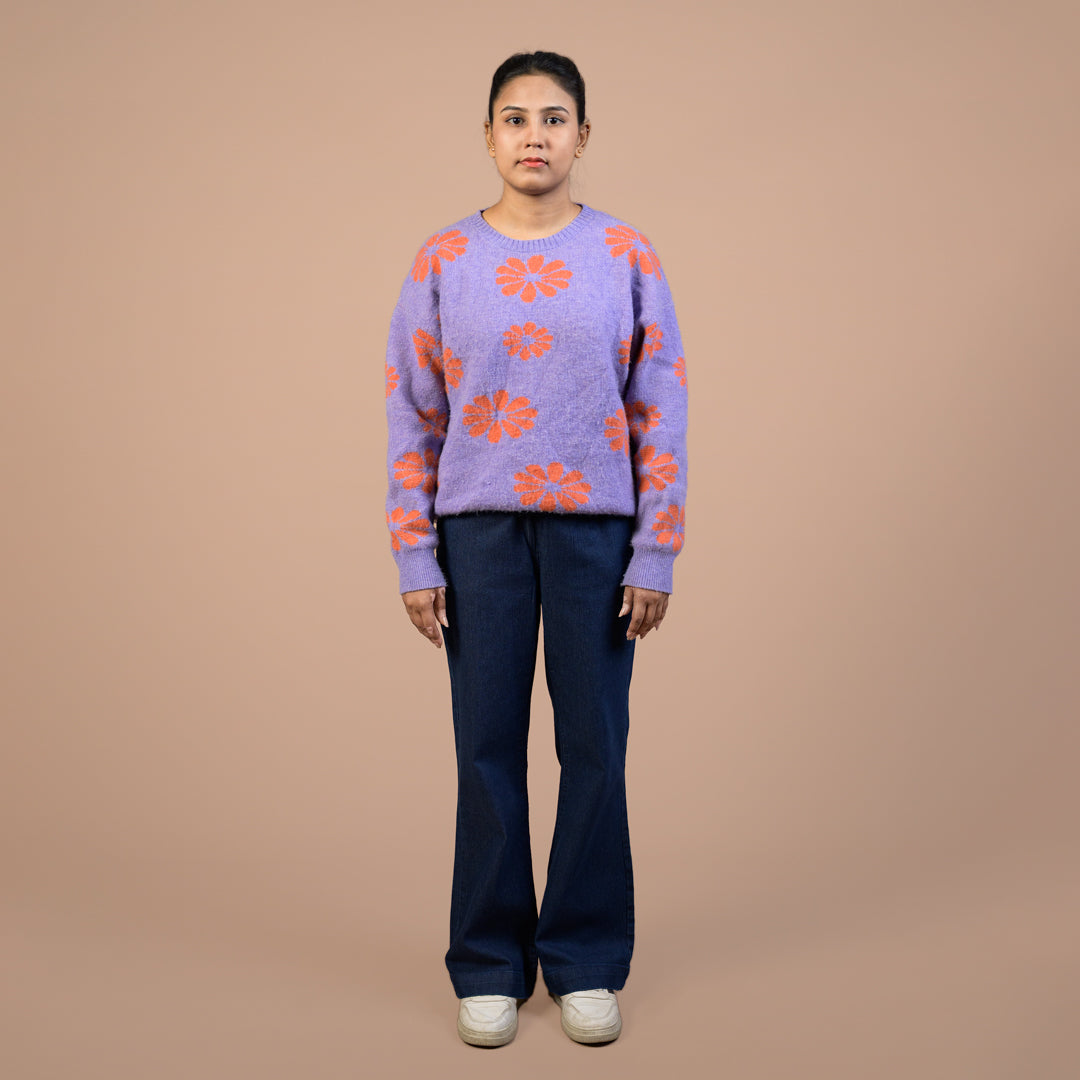 Wide Leg Power Stretch | Denim Trouser For Women