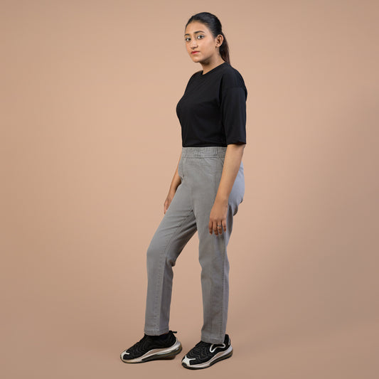 Power Stretch Regular Tapered | Denim Trouser For Women