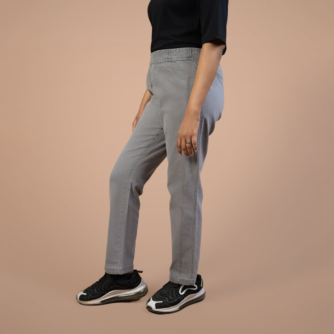Power Stretch Regular Tapered | Denim Trouser For Women