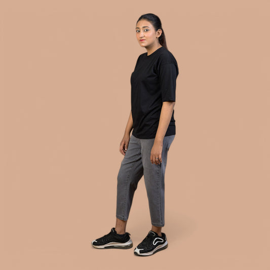 Women’s Power Stretch Denim Capri with Elastic Waistband | Summer-Friendly