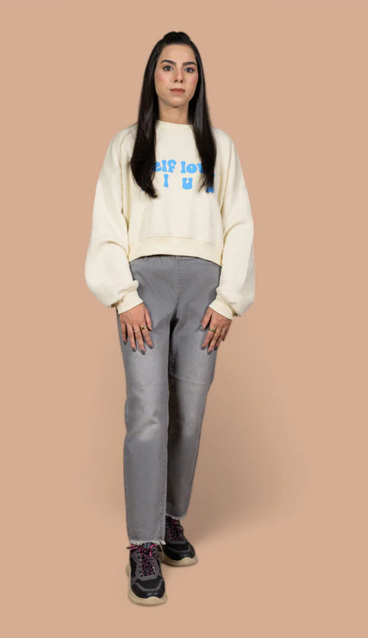 Slim Fit Hem Cut Pull-on | Denim Trousers For Women