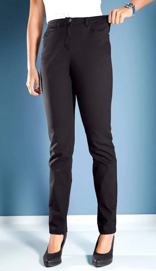 Summer Regular Fit Stretchable Elastic Jeans with Back Pocket Embroidery