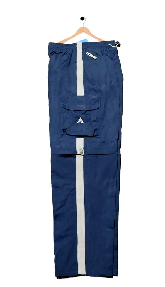 Versatile Lightweight Cargo Zip-Off Trousers - Baggy Fit - Blue
