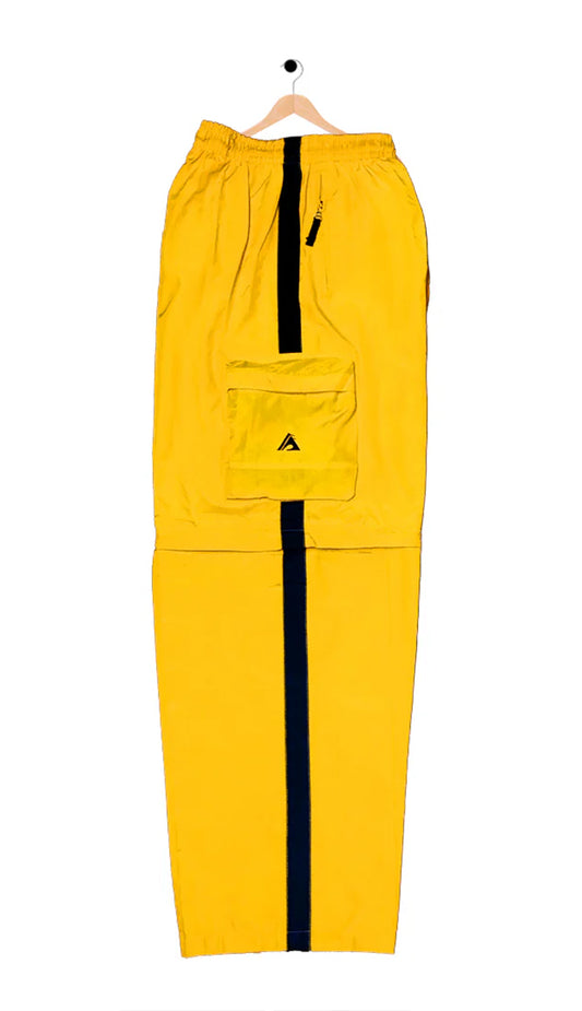 Versatile Lightweight Cargo Zip-Off Trousers - Baggy Fit - Yellow