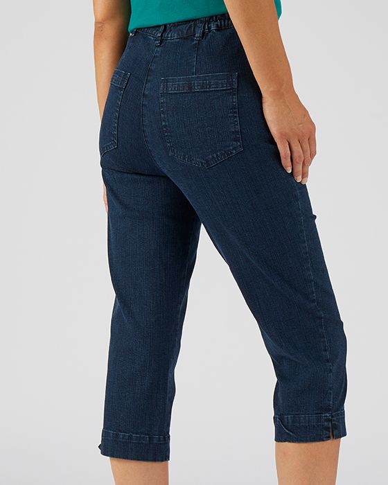 Capri Jeans – 5-Pocket, Cropped Length & Comfortable Fit