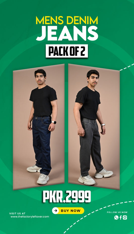 Pack of 2 Men's Comfort Jeans
