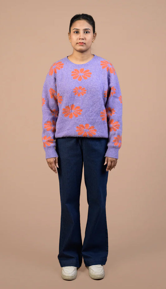 Wide Leg Power Stretch | Denim Trouser For Women