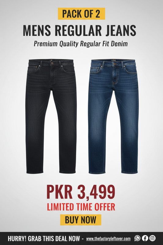 Pack of 2 Mens Regular Jeans Banner