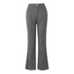 Women's Corduroy Flare Pants with Elastic Waist