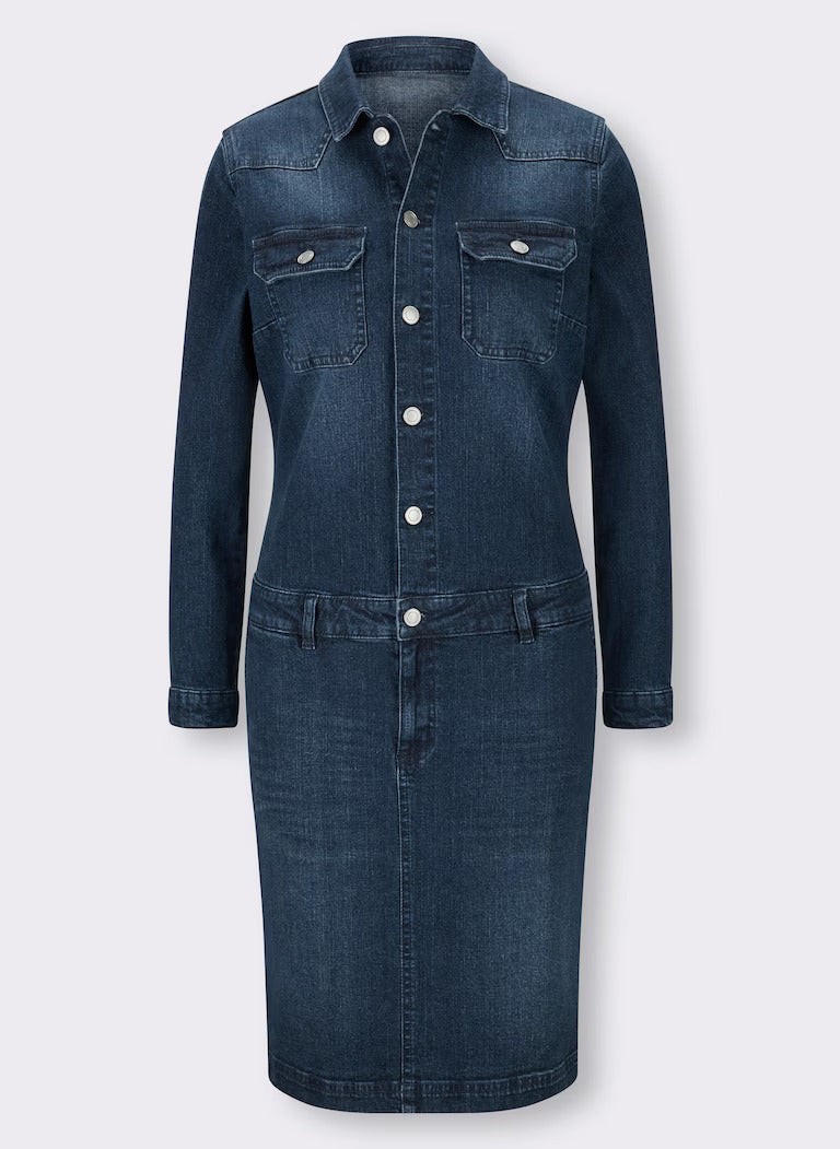 Denim 3/4 Coat for Women