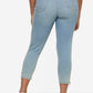 7/8 jeans, slim fit, 5 pockets, hem zipper