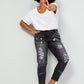 7/8 jeans, slim fit, color splash, 5-pocket
