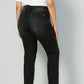 Jeans, slim fit, hem with lace and decorative rivets, 5-pocket