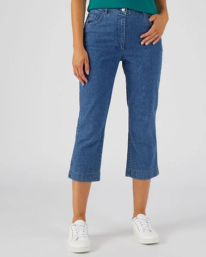 Capri Jeans – 5-Pocket, Cropped Length & Comfortable Fit