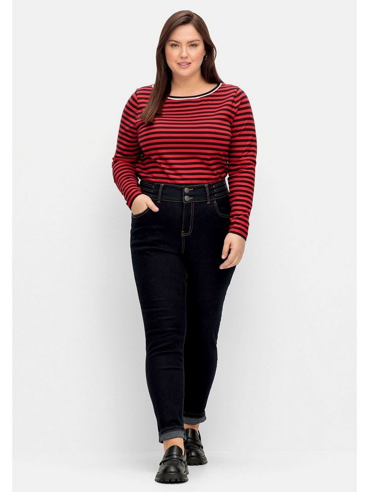 High-Waist Shaping Jeans with Extra Narrow Legs