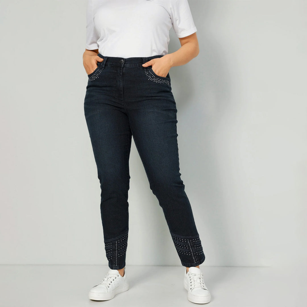 5-pocket jeans Jeans Slim Fit decorative rivets 5-pocket