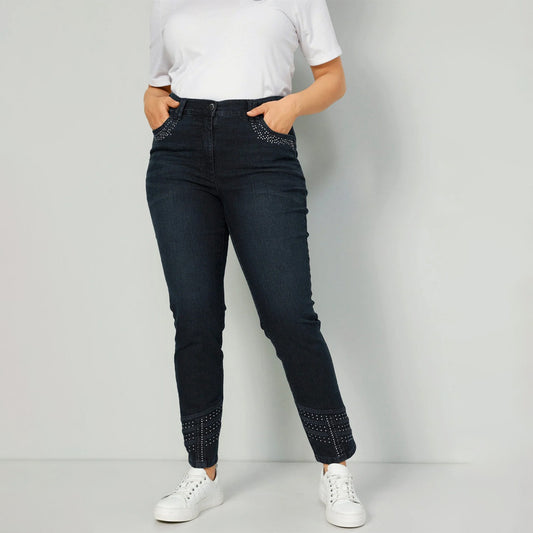 5-pocket jeans Jeans Slim Fit decorative rivets 5-pocket