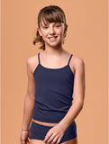 Girls Blue Camisole with Thin Straps - Perfect for Everyday Comfort