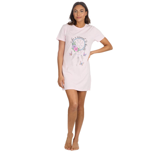 Oversized Graphic Nightdress - Comfortable Women's Loungewear Tee (S-5XL)