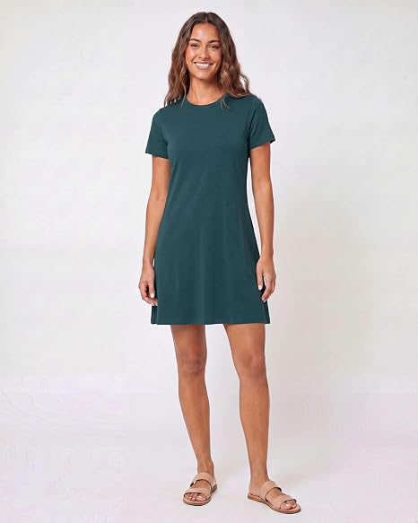 Women's long t-shirt dress in black color