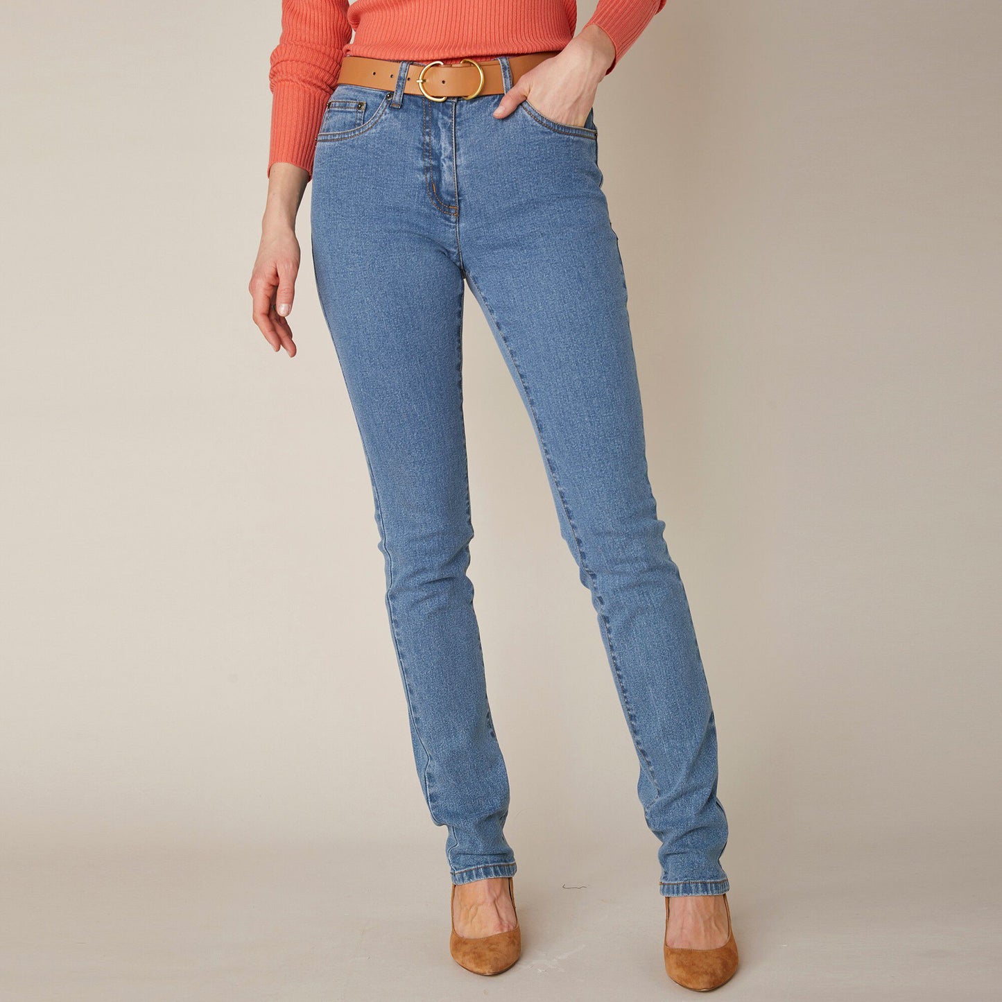 Straight Stretch Jeans for Petite Women