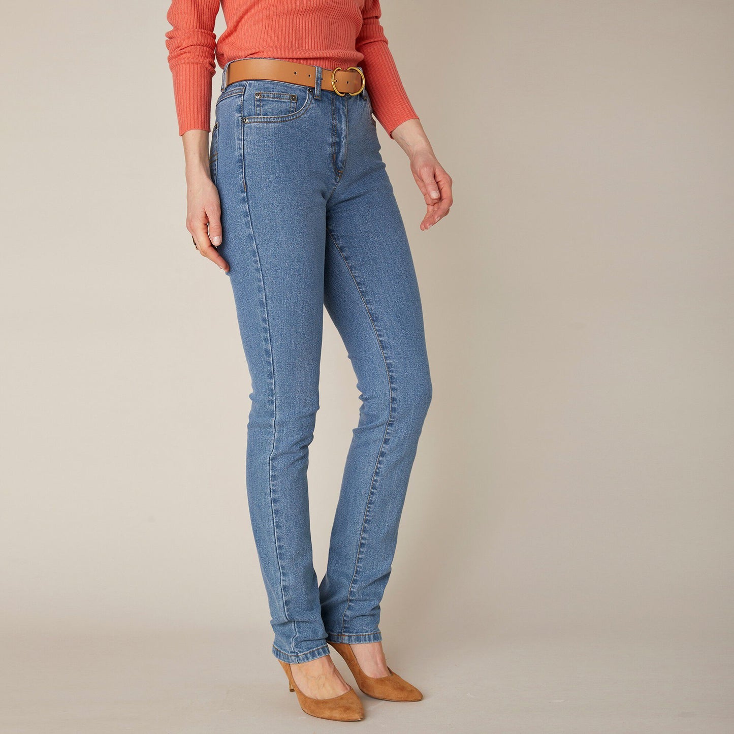 Straight Stretch Jeans for Petite Women