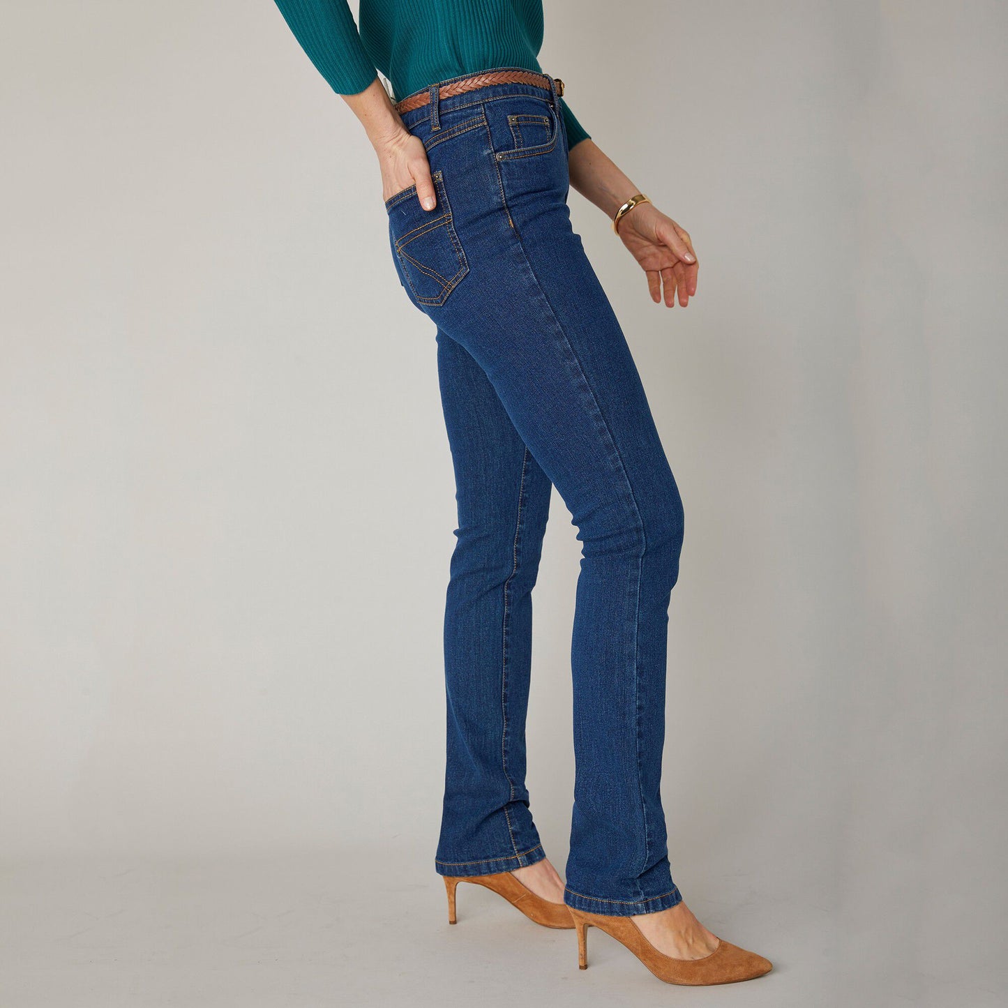 Straight Stretch Jeans for Petite Women