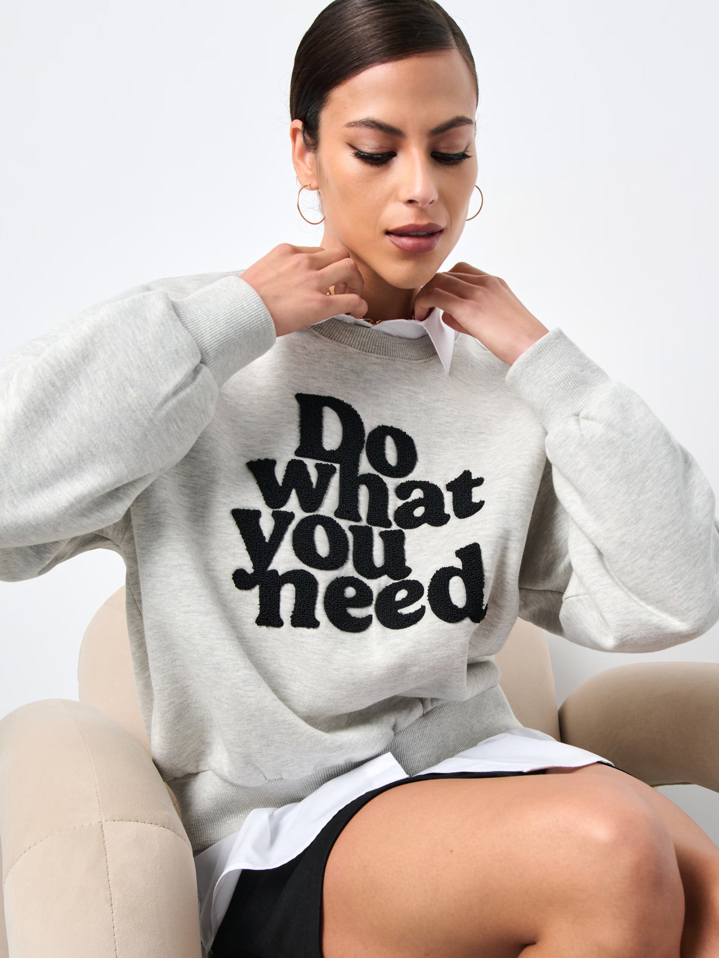 Trendy Printed Pullover Sweatshirt for Women