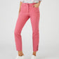 Stylish Women's 7/8th Cropped Pants with Buttoned Detail