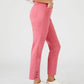 Stylish Women's 7/8th Cropped Pants with Buttoned Detail