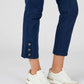 Stylish Women's 7/8th Cropped Pants with Buttoned Detail