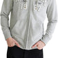 The Classic Vintage Collegiate Full-Zip Hoodie with Print