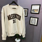 Men's Retro College Crewneck TerryFleece Sweatshirt